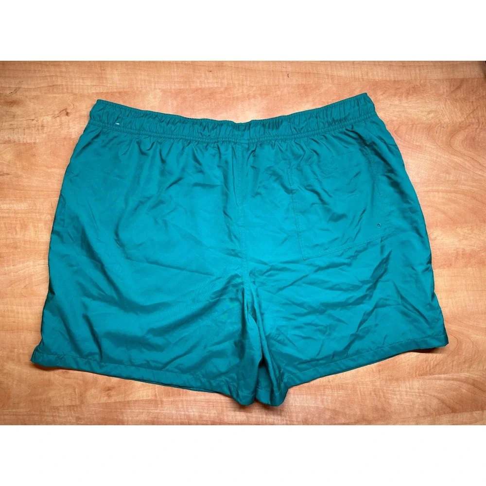 Nike Mens XXL‎ Swim Trunks Kelly Green Mesh Lined Drawstring Board Shorts Vented